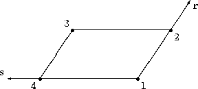 Unstructured grid quadrilateral element